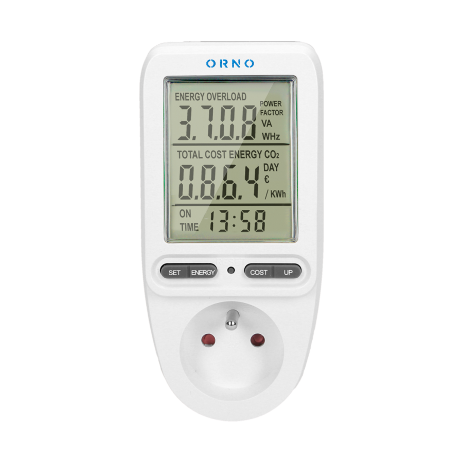Energy calculator with LCD display