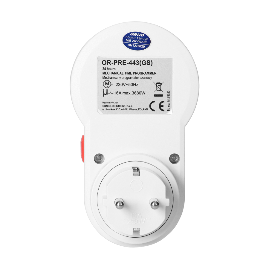 Mechanical timer, Schuko version