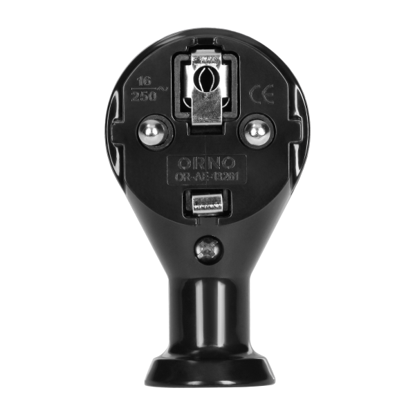 Angled plug 2P+Z, Uni-Schuko, black, 24 pcs.