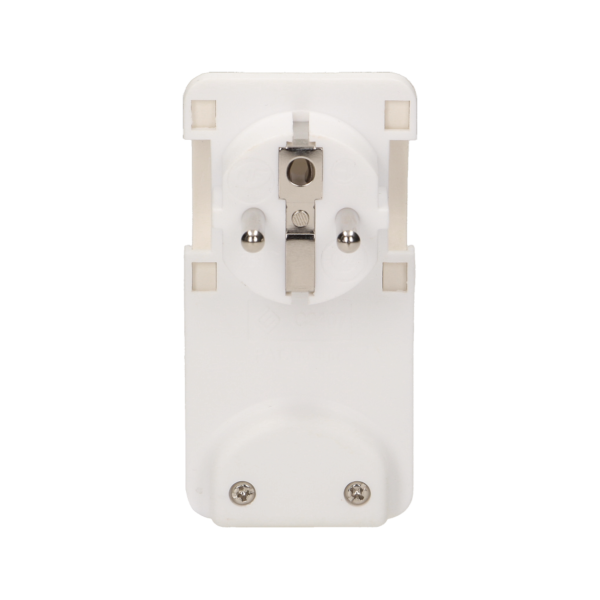 Flat plug with handle, white