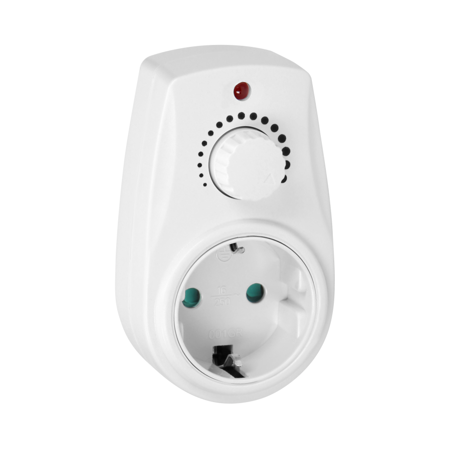 Ściemniacz z dodatkowym gniazdem sieciowym 2P+Z (Schuko), max.280W