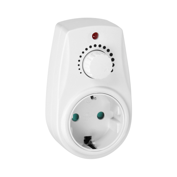 Ściemniacz z dodatkowym gniazdem sieciowym 2P+Z (Schuko), max.280W Ściemniacz z dodatkowym gniazdem sieciowym 2P+Z (Schuko), max.280W