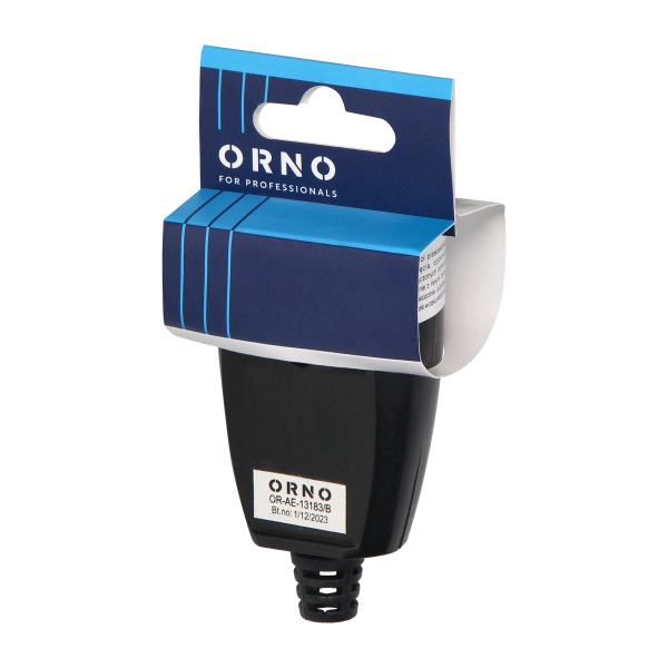 Gniazdo przenośne pojedyncze rozbieralne, 16A, 250V, 2P+Z, czarne