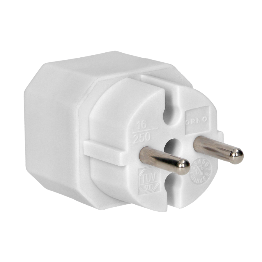 Rozgałęźnik 2x2P euro, biały