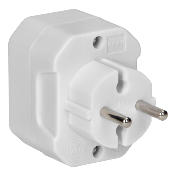 Splitter 3x2P euro, white, 20 pcs.