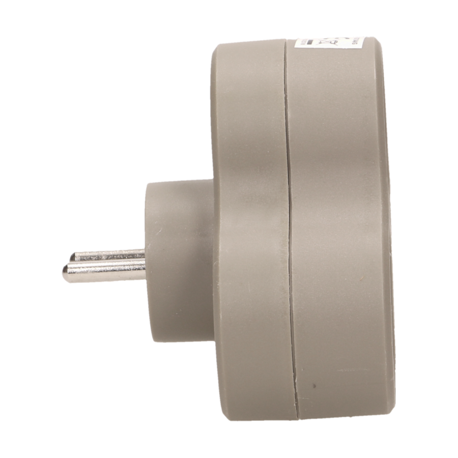 Triple socket outlet, gray