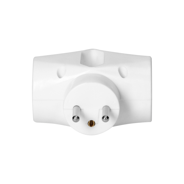 Triple splitter 2x2P+E 1x2P/II, white