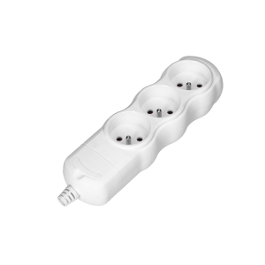 Multi-socket splitter 3x2P+E, white