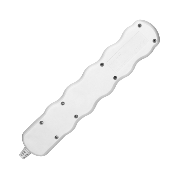 Socket splitter 5x2P+E, white