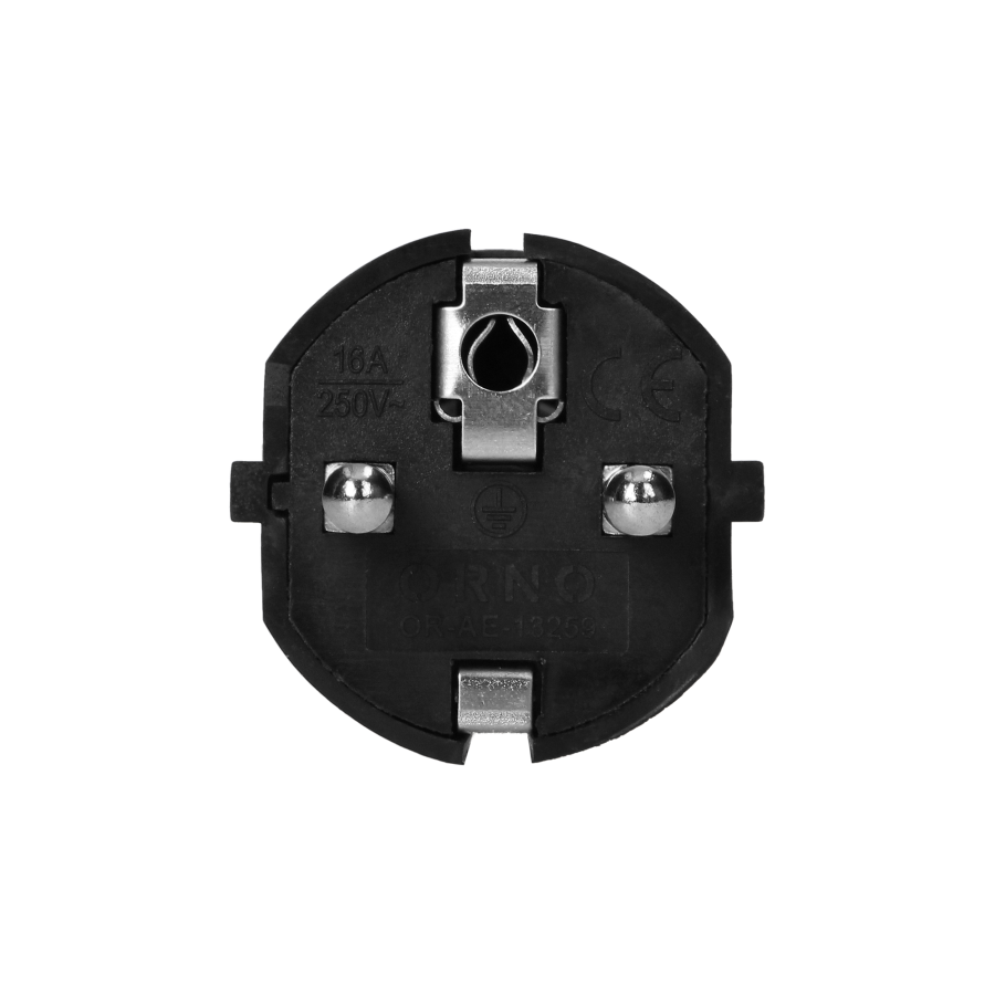 Workshop plug 2P+E Uni-Schuko, black