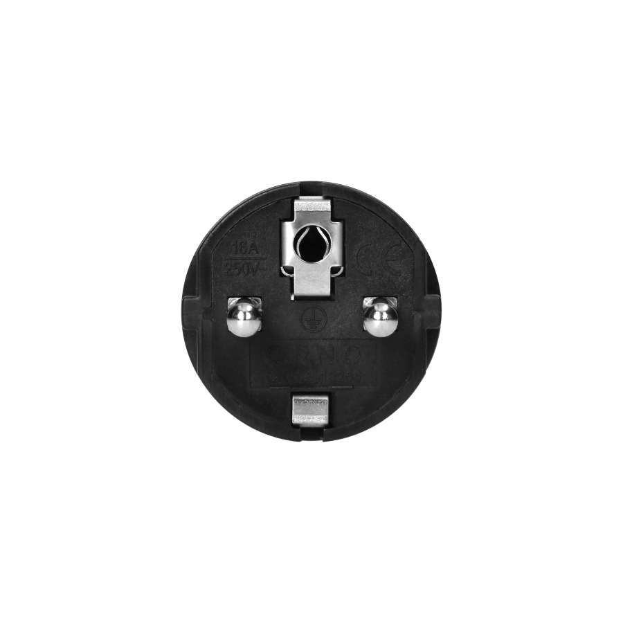 Workshop plug 2P+E Uni-Schuko, black, 24 pcs.