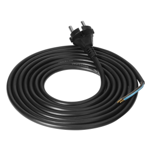Connection cable, rubber plug, 2x1mm2, 3m