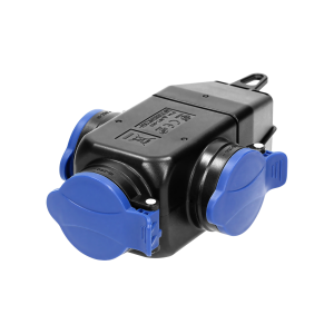 Rozgałęźnik bryzgoszczelny i odporny na uderzenia, IP44, 3 gniazda 2P+Z, 16A, 230V AC