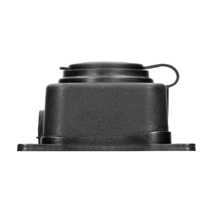 Heavy-duty extension socket, rubber, IP44, 1 socket, flame-resistant casing