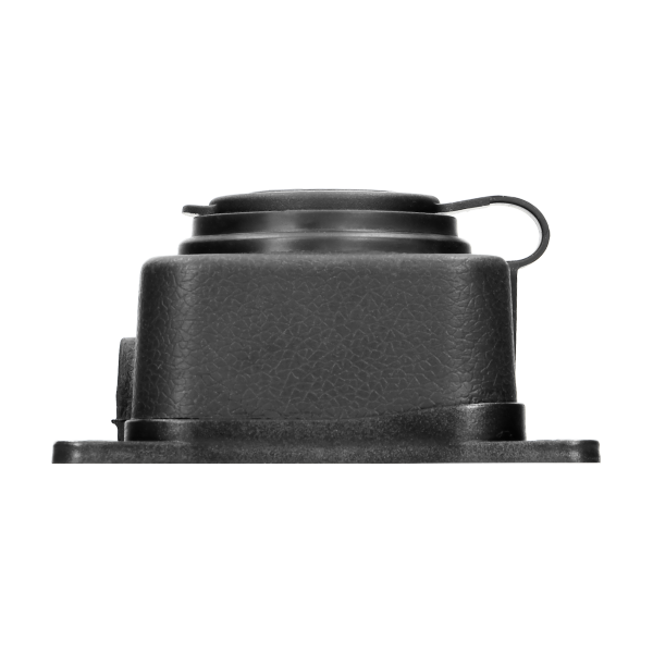 Heavy-duty extension socket, rubber, IP44, 1 socket, flame-resistant casing