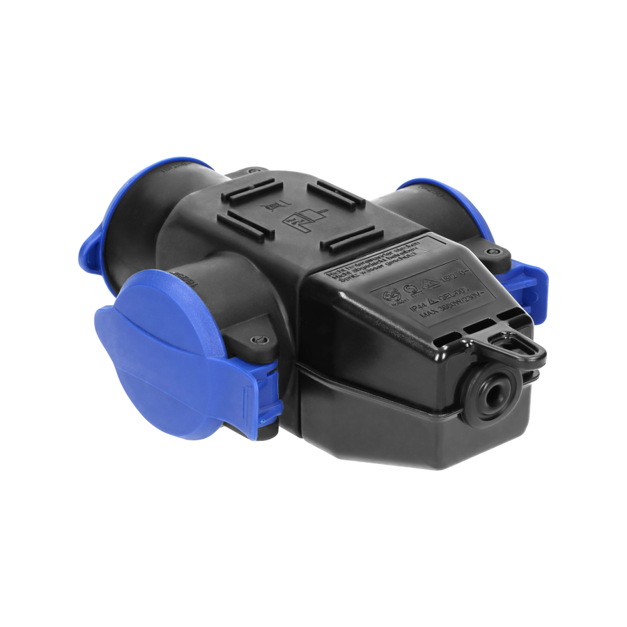 Triple socket outlet, schuko