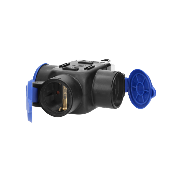 Triple socket outlet, schuko