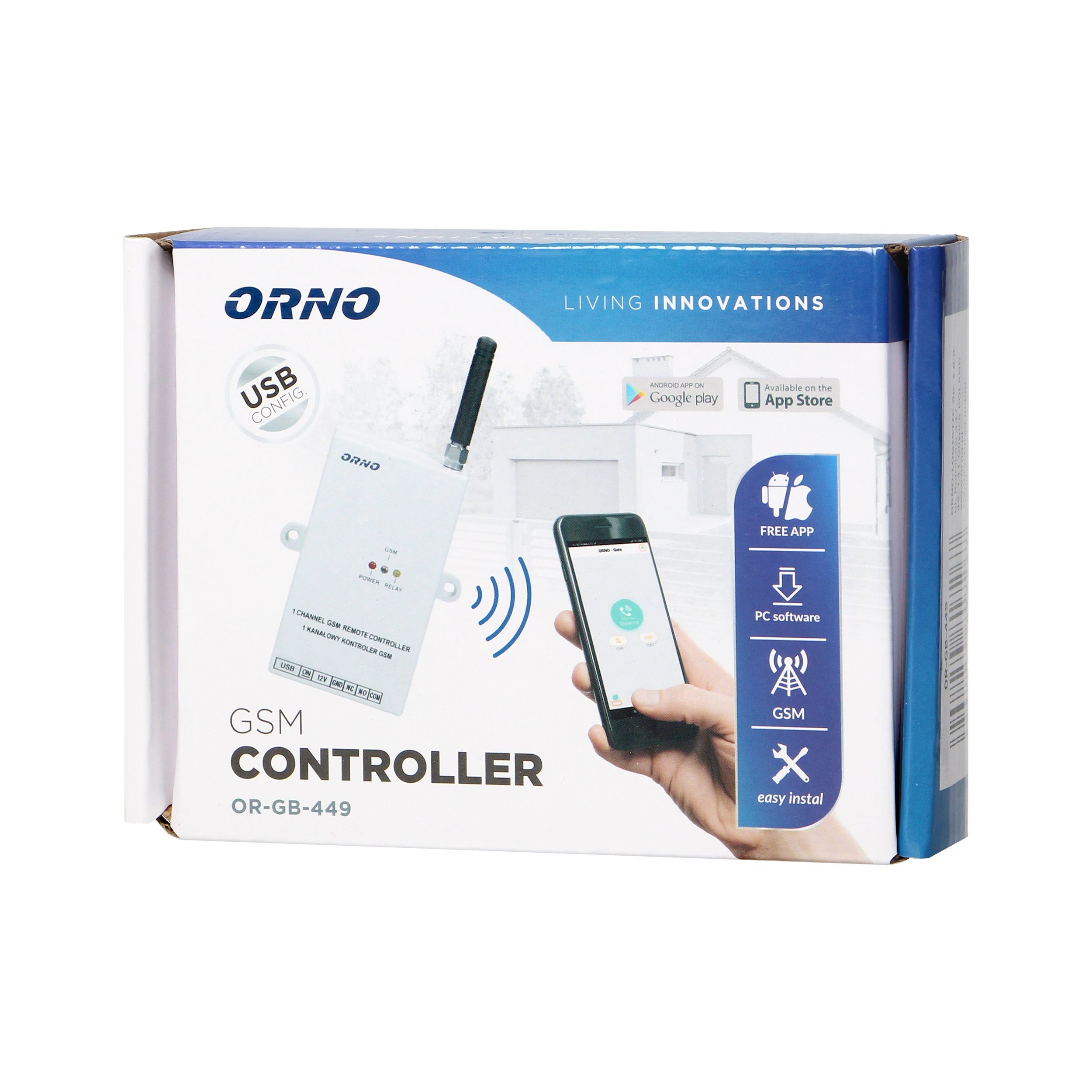 torneo Tutor Polémico GSM controller with USB input for automatic gate control | ORNO POLSKA -  Living innovations
